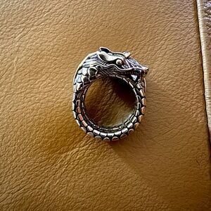 John Hardy ring. Sterling silver. OS this ring stretches to fit.